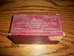 Leica Leitz Cover Glass Plates W/ Ground Edges 2X2 In Box! Near Full-ships Free. Fixed Price $15.99.