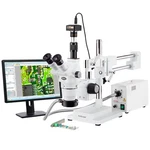 Amscope 2X-225X Trinocular Boom Stand Stereo Zoom Microscope + 8MP Camera. Fixed Price $2014.99.