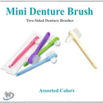 Dental Ortho Denture Case Mini Brushes, 2-SIDED Bristle Brush, 6 Colors. Fixed Price $34.95.