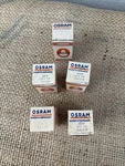 Five Osram 8203 Vintage Projection Bulbs Lamps New Old Stock Original Box 25V. Fixed Price $79.95.
