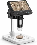 Elikliv Microscope, Lcd Digital Coin 1000X, Magnifier With 8 Adj. Fixed Price $36.88.