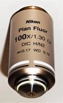 Nikon Microscope Cfi Planfluor 100X Oil Immersion Objective. Fixed Price $2000.00.