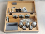 Carl Zeiss Phase Contrast Microscope Objective 6.3X - 100X Set With Holders. Fixed Price $499.99.