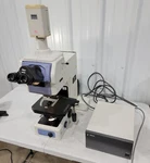 Nikon Dic Eclipse E800 Microscope Trinocular Head W/ Power Unit, Eyepieces, Lamp. Fixed Price $2760.74.