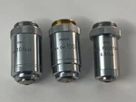 Lot Of Leitz Lens Objective (oel 10/0.45 170/-) (pl Apo 100/1.32 170/0.17). Fixed Price $300.00.