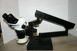 Olympus SZ-61 45D Stereozoom Microscope On Articulating Boom Std 7-45X Ringlight. Fixed Price $1049.00.