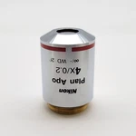 Nikon Microscope Objective Plan Apo 4X Cfi Eclipse /- M25. Fixed Price $825.00.