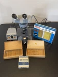 American Optical 1036 Spencer Microscope Illuminator Model 1051 W/specimen Slide. Fixed Price $220.00.