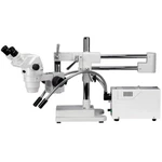 Amscope 6.7X-225X Binocular Stereo Zoom Microscope On 3D Double-arm Boom Stand. Fixed Price $1637.99.