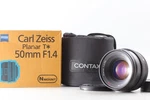 Unused In Box Contax Carl Zeiss Planar T* 50MM F1.4 Mount Af Lens From Japan. Fixed Price $949.99.