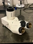 Zeiss Axioskop Trinocular Head W/ Dual Adjustment + 23.2MM Camera Adapter Diy. Fixed Price $299.00.
