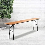 Flash Furniture Rectangular Wood Folding Seminar Table YTWTFT18X96TBL - Natural. Fixed Price $151.84.