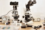 Pair Leitz Hm-pol Petrographic Microscopes With Incident & Transmitted Digital. Fixed Price $3999.00.