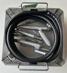 Hall Micro 100 Hose, Tray, And 3+ Attachments 5053-09, 5053-11, 5053-12. Fixed Price $500.00.