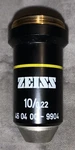 Carl Zeiss Germany Microscope Lens Objective 10X 10/0,22 46 00 - 9904 Yellow. Fixed Price $19.95.