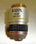 Olympus A10PL 10X 0.25 Plan Microscope Objective Lens 160/0.17 - Tested. Fixed Price $159.49.