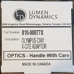 Lumen Dynamics X-cite Adapter 810-00077X For Olympus CX41 Upright Microscope. Fixed Price $525.00.
