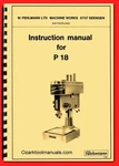 Fehlmann P18S Milling Machine/drill Owner Operator's Wiring Manual 1456. Fixed Price $22.50.