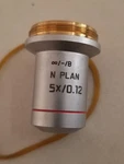 Leica Plan 5X/0.12 /-/b 506302 70016/02. Fixed Price $220.00.