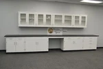 18' Base 13' Wall Cabinet Group / Laboratory Furniture Casework E1-091. Fixed Price $9945.00.