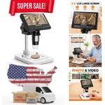 4.3-INCH High Definition Coin Microscope With 8 Led Lights For Precision Viewing. Fixed Price $60.34.