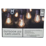 Member's Mark 48' Outdoor Led Caf String Lights, 24 Bulbs. Fixed Price $40.44.