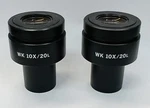 Pair Of Olympus Wk 10X/20L Microscope Eyepieces 23MM Widefield (bh & Ch Series). Fixed Price $59.00.