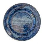 1820S American Historical Transfer Plate The City Of Albany Wood As-is. Fixed Price $95.00.