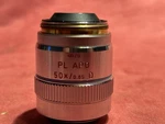 Leitz Pl Apo 50X 0.85 Microscope Objective Lens High Resolution Optics. Fixed Price $900.00.