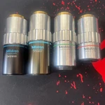 Mitutoyo Plan Apo 0.42 INFI/0 F=200 Microscope Objective Lens Set Of Jpn. Fixed Price $5000.00.