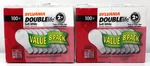 Sylvania Double Life 100W Soft White Light Bulbs Lot Bundle Sealed Nos 16PK 2X. Fixed Price $85.79.