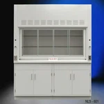 6' Laboratory Fume Hood W/ 2X General Storage Sash Service Valves E1-486. Fixed Price $8950.00.