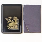 Japanese Writing Box Saleno Toyama Tray Fukusa With Stand Business Card Gi. Fixed Price $122.62.