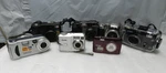 Assorted Digital Compact Cameras Olympus Kodak Sony Nikon (E77K). Fixed Price $75.00.