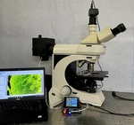 Lieca Dmlb 100S Upgraded Led Fluorescence Trinoc Microscope Cam +guarantee. Fixed Price $7750.00.