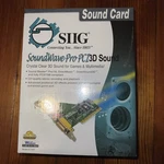 New Siig Soundwave Pro Pci 3D Card IC1607 Audio Out Line Microphone Mid. Fixed Price $24.95.
