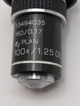 Leica E2 Plan 100X/1.25 Oil Objective 160/0.17 Rms Clean Optics. Fixed Price $137.83.