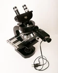 Vintage Wild Heerbrugg M20 Microscope W/4 Objectives, Zeiss 12.5X Eyepieces. Fixed Price $500.00.
