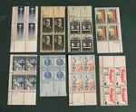 Scott 4 Cent Us Plate Of Mnh 1950'S 1960'S Blocks Lot 105 Pb. Fixed Price $58.00.