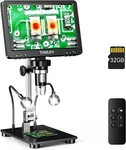 Tomlov DM9 Pro 7" Hdmi Lcd Digital Microscope Camera 1200X Coin 16MP. Fixed Price $79.99.