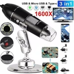 1600X Zoom 8 Led Hd Usb Microscope Digital Magnifier Endoscope Video Camera. Fixed Price $17.59.