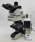 Olympus Microscope BX43 With Fluorescence And Coolled PE-300 Illumination. Fixed Price $15450.00.