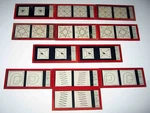 Dr Carl W Lange Sr / Jr Copyright 1942 Eye Test Optometrist 50 Glass Slide Set. Fixed Price $185.00.