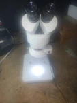 Amscope Microscope. With 10 X 20 Oculars. Led Ring Light.. Fixed Price $300.00.