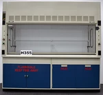 Fisher Hamilton 8 Ft Laboratory Fume Hood W/ Flammable & Acid Storage E1-069. Fixed Price $15360.00.