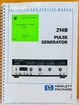 Hp 00214-90013 Model 214B Pulse Generator Operating & Service Manual.. Fixed Price $49.99.