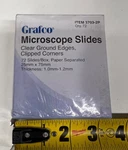 72X) 25MM 75MM 1MM Grafco Microscope Slides 3703-2P Clipped Corners Clear. Fixed Price $10.50.