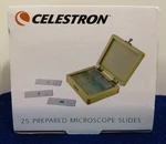 Celestron #44410 25 Prepared Microscope Slides Kit. Fixed Price $14.99.