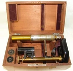 Rare Antique Brass Microscope C.reichert Wien 15460,ORIGINAL Box. Fixed Price $449.00.
