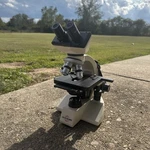 Accu-scope 3004 Series Binocular Microscope 120V W/ Lenses 6V 20W Halogen Lamp. Fixed Price $100.00.
